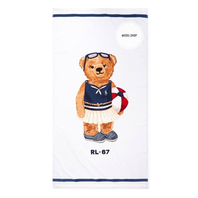 POLO RALPH LAUREN HOME POLO BEAR BEACH TOWEL