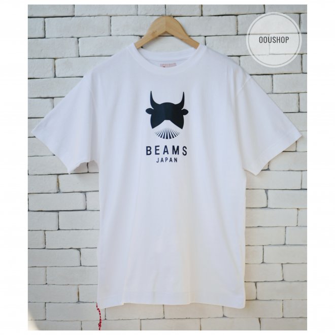 BEAMS JAPAN LOGO PRINT TEE