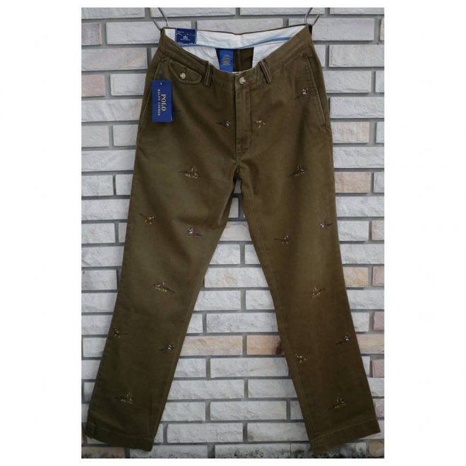 POLO RALPH LAUREN STRAIGHT FIT EMBROIDERED CHINO