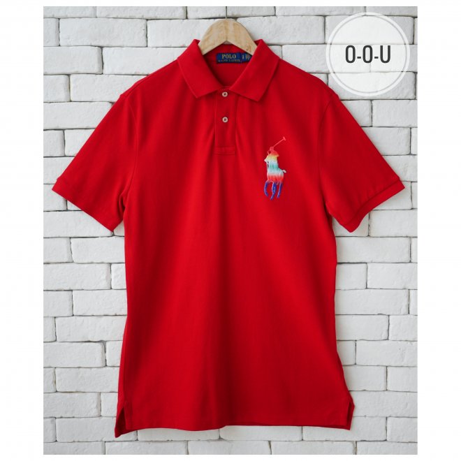 POLO RALPH LAUREN CUSTOM FIT BIG PONY MESH POLO SHIRT
