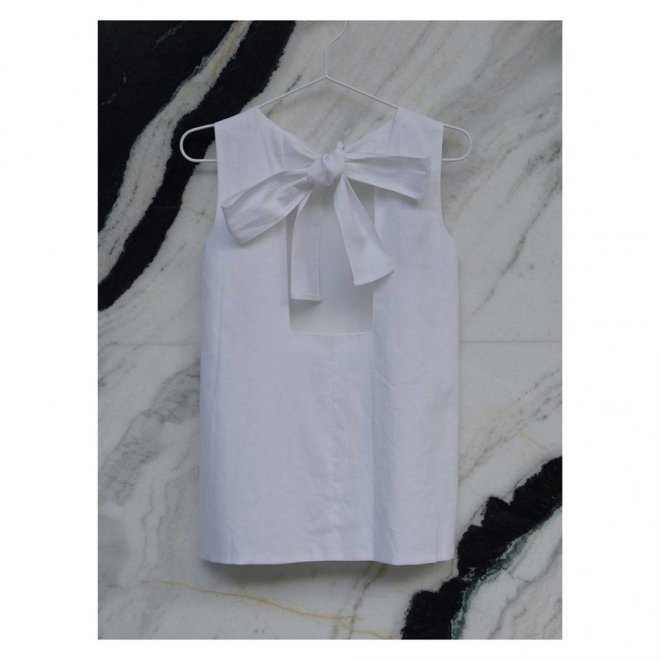 Sleeveless Tie Bow
