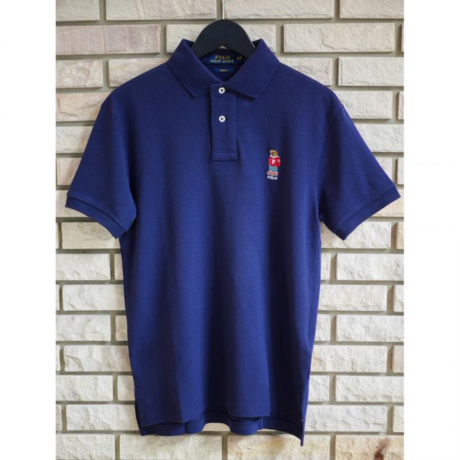 POLO RALPH LAUREN SLIM FIT BEAR MESH POLO SHIRT