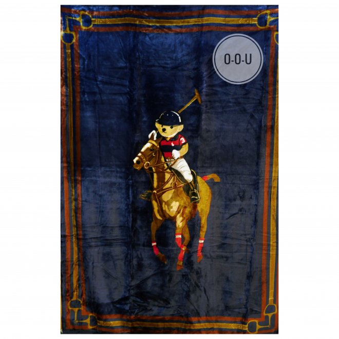 POLO RALPH LAUREN POLO BEAR & BIG PONY THROW BLANKET