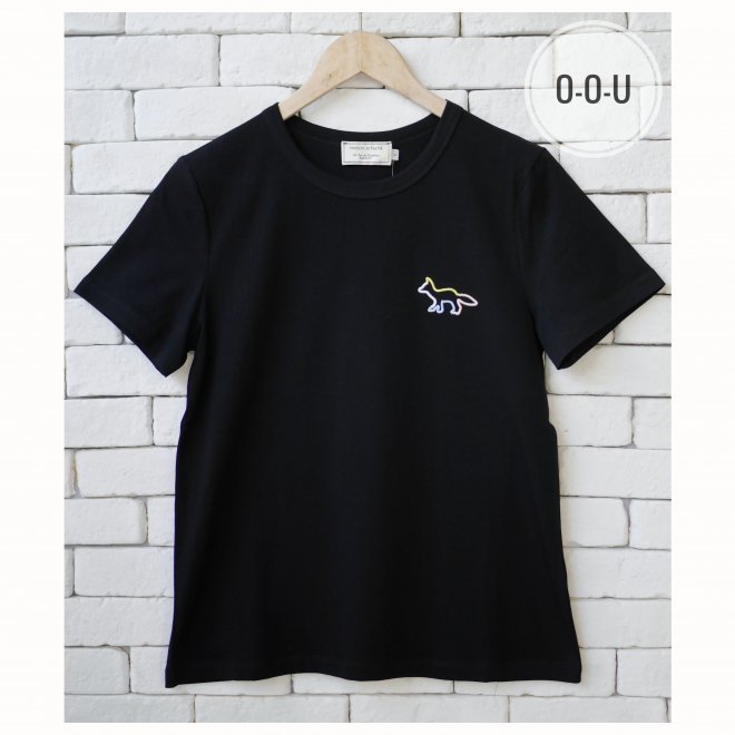 MAISON KITSUNÉ RAINBOW PROFILE FOX T-SHIRT