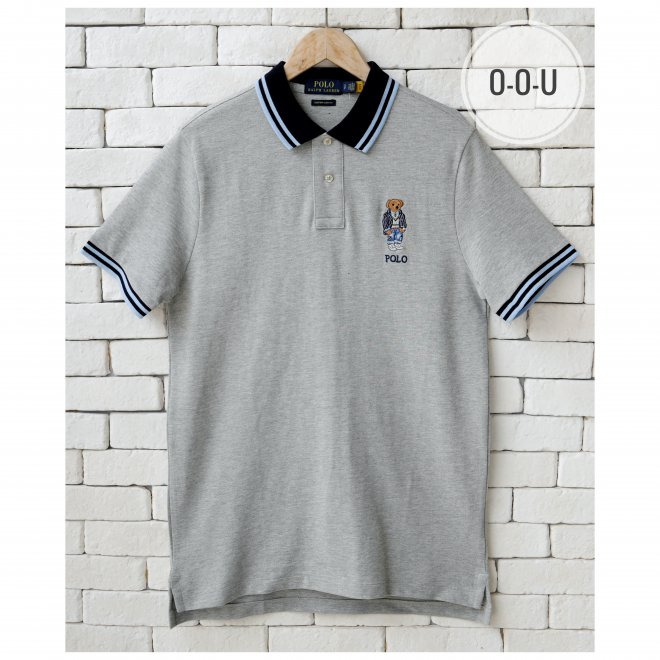 POLO RALPH LAUREN CUSTOM SLIM POLO BEAR POLO SHIRT
