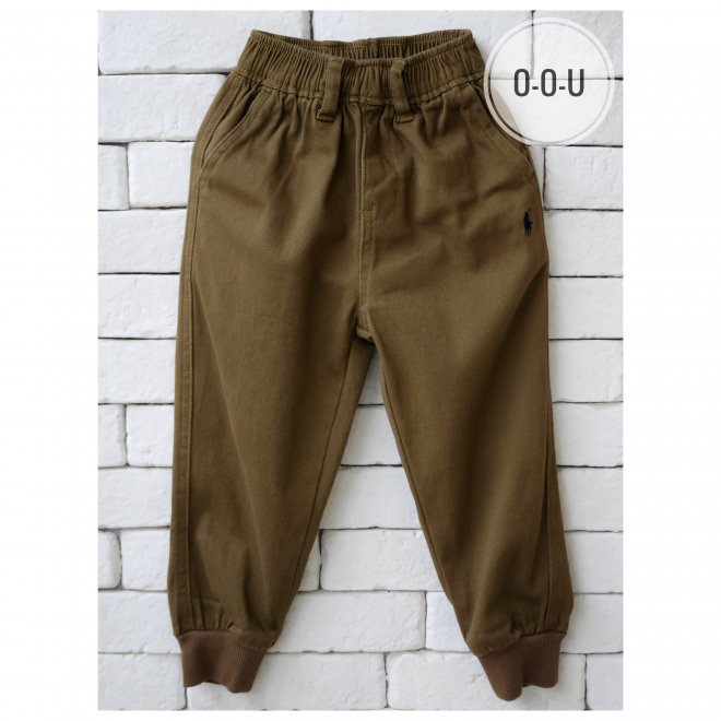POLO RALPH LAUREN KIDS COTTON JOGGER PANTS