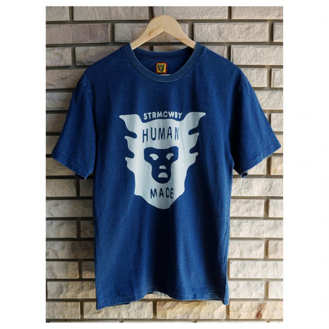 HUMAN MADE STRMCWBY INDIGO T-SHIRT 