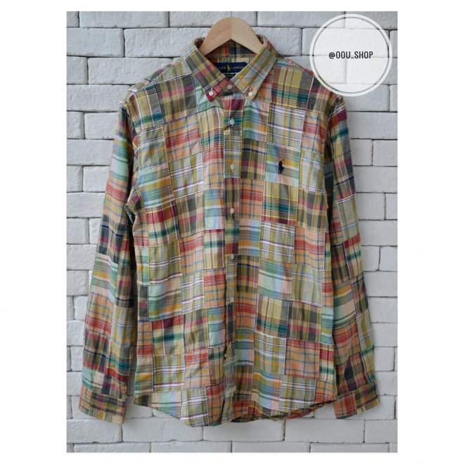 POLO RALPH LAUREN CUSTOM FIT MADRAS SHIRT