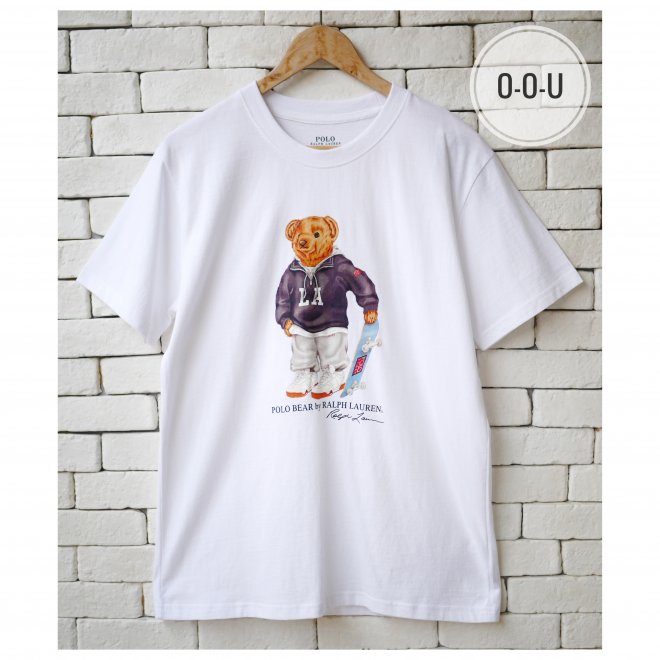 POLO RALPH LAUREN POLO BEAR SKATEBOARD JERSEY T-SHIRT
