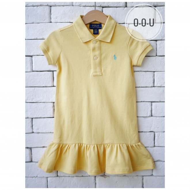 POLO RALPH LAUREN KIDS COTTON MESH POLO DRESS