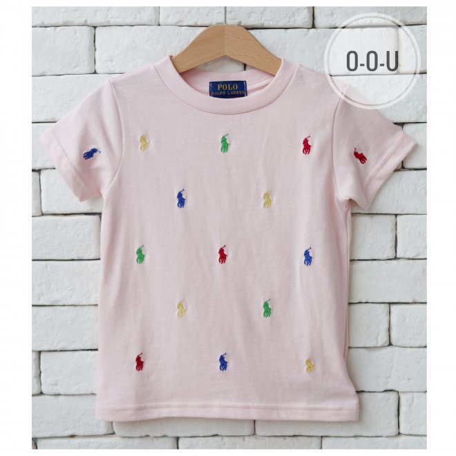 POLO RALPH LAUREN KIDS ALL-OVER POLO PONY T-SHIRT
