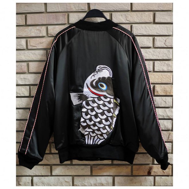 VisVim Embroidered Reversible Satin Souvenir Bomber