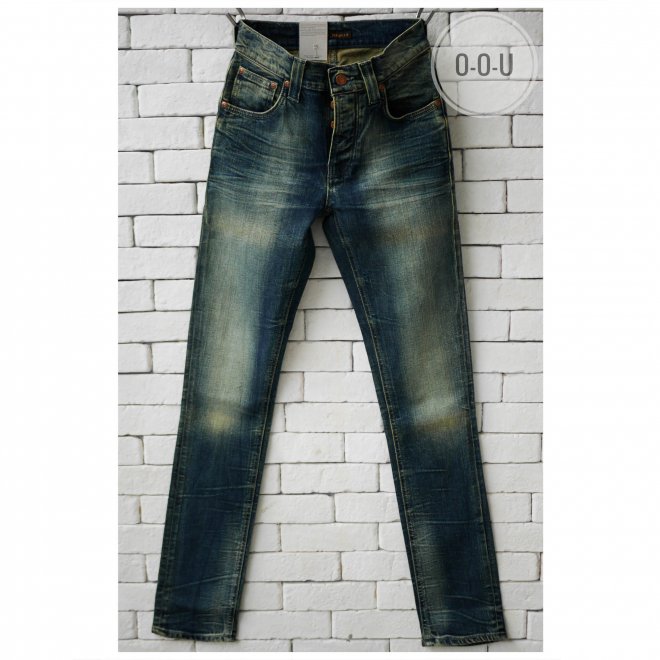 NUDIE JEANS GRIM TIM ORGANIC WORN CRINKLES