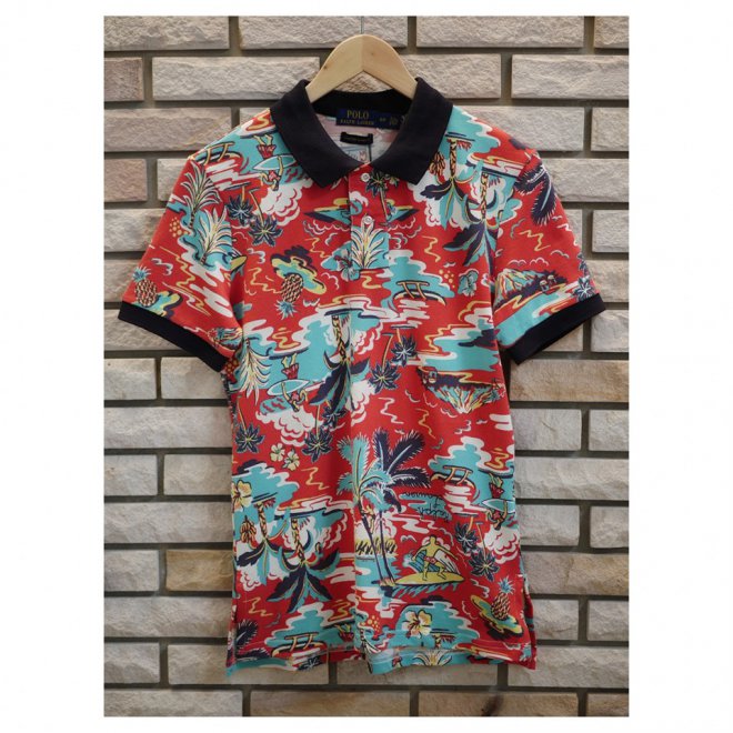 POLO RALPH LAUREN CUSTOM SLIM FIT MESH POLO