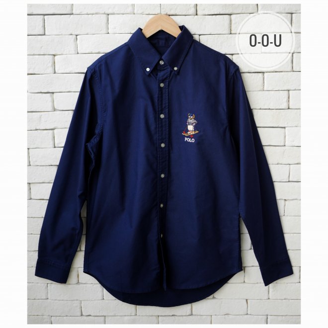 POLO RALPH LAUREN CUSTOM FIT SKI BEAR OXFORD SHIRT