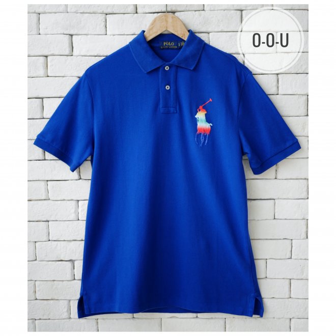 POLO RALPH LAUREN CUSTOM FIT BIG PONY MESH POLO SHIRT