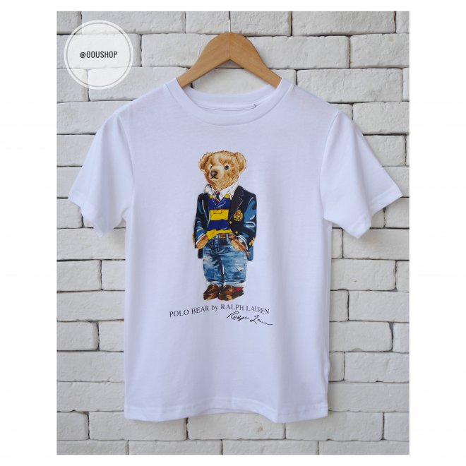 POLO RALPH LAUREN BEAR BOYS COTTON T-SHIRT