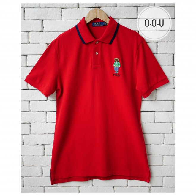 POLO RALPH LAUREN CUSTOM SLIM FIT POLO BEAR POLO SHIRT