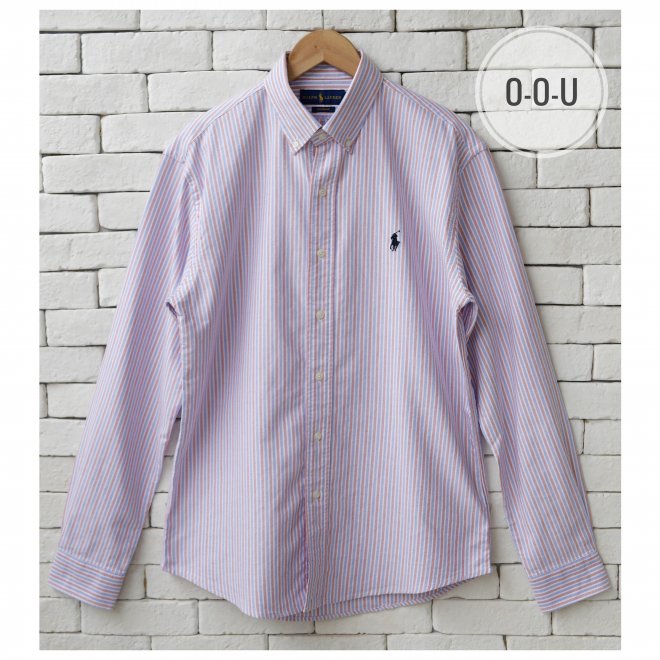 POLO RALPH LAUREN CUSTOM FIT STRIPED OXFORD SHIRT