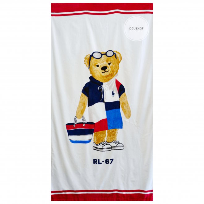 POLO RALPH LAUREN HOME POLO BEAR BEACH TOWEL