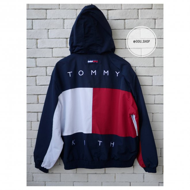 KITH X TOMMY HILFIGER REVERSIBLE COLORBLOCK JACKET NAVY/BLUE