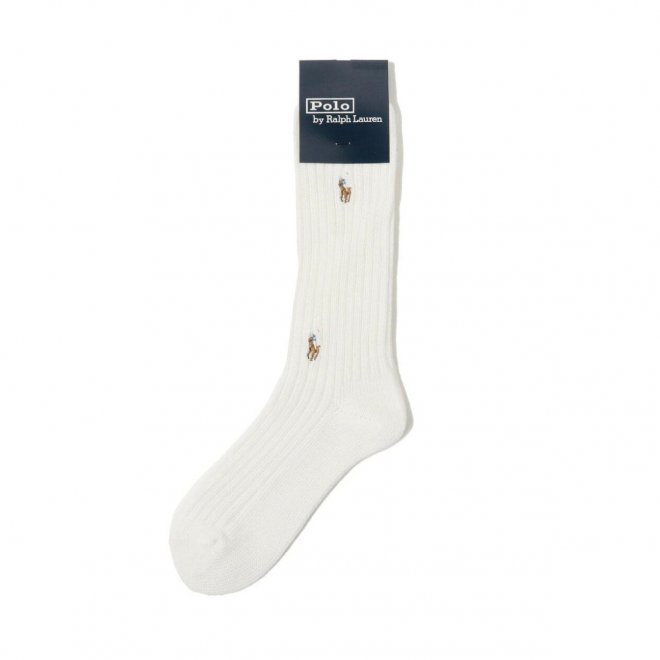 POLO RALPH LAUREN X BEAMS DOUBLE PONY RIB SOX