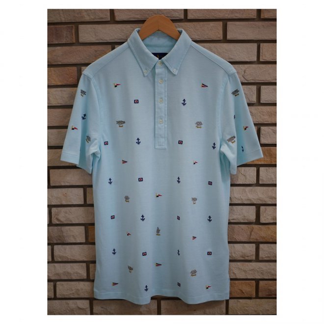 POLO RALPH LAUREN COTTON PIQUE EMBROIDERED ANCHOR POLO SHIRT