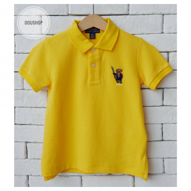 POLO RALPH LAUREN POLO BEAR KIDS COTTON MESH POLO