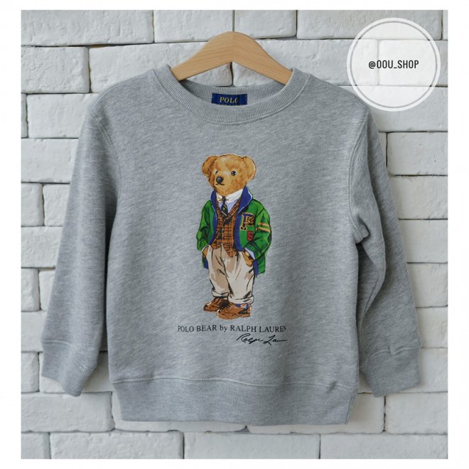 POLO RALPH LAUREN POLO BEAR KIDS SWEATSHIRTS