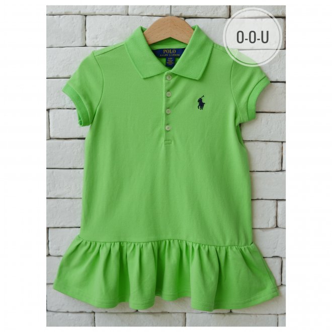 POLO RALPH LAUREN KIDS COTTON MESH POLO DRESS