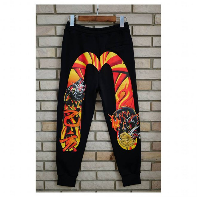 EVISU YEAR OF PIG SELVEDGE PRINTED SWEATPANTS
