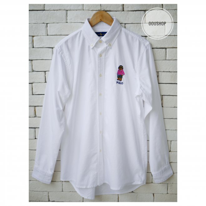 POLO RALPH LAUREN CUSTOM SLIM FIT BEACH BEAR SHIRT