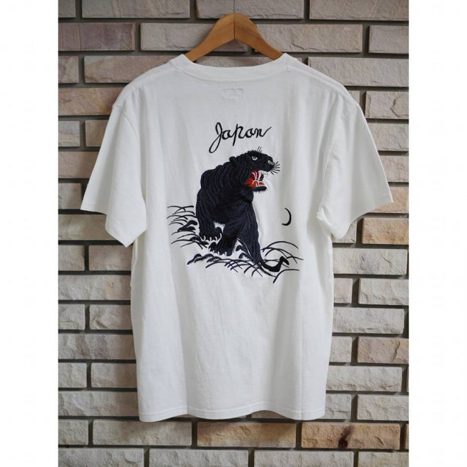 TOYOENTERPRISE BLACK TIGER TOKYO 1953 JAPAN EMBROIDERY T-SHIRT