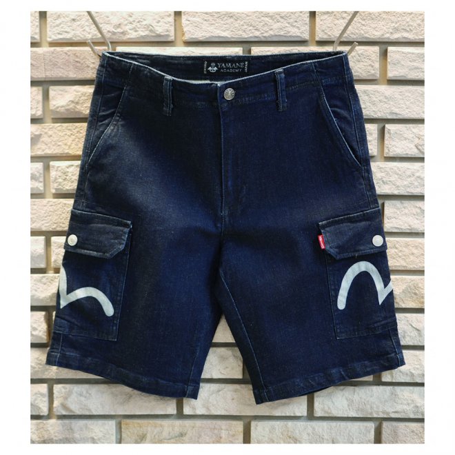 EVISU YAMANE DENIM SWEAT SHORT