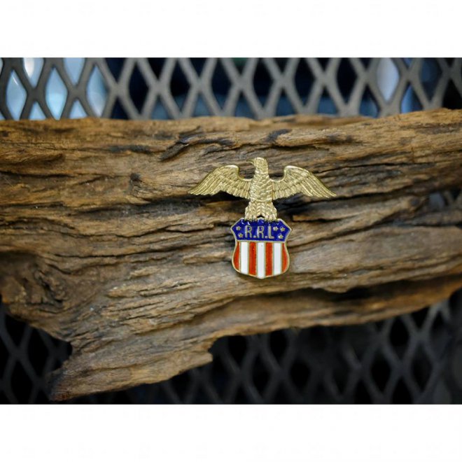 RRL Enameled Eagle Pin