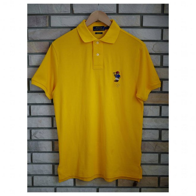 POLO RALPH LAUREN SLIM FIT BEAR MESH POLO