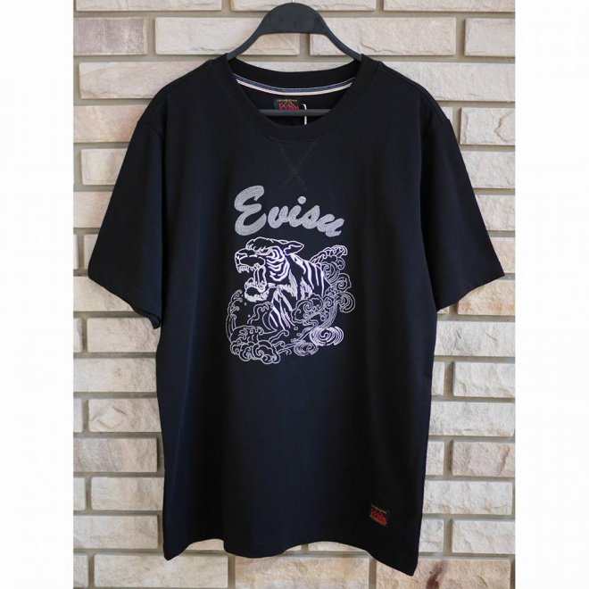 EVISU Tiger Graphic Embroidered T-shirt