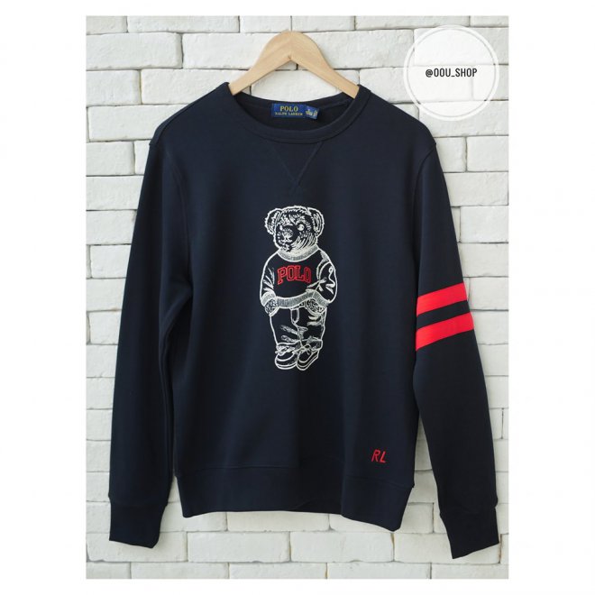 POLO RALPH LAUREN POLO BEAR COTTON SWEATSHIRT
