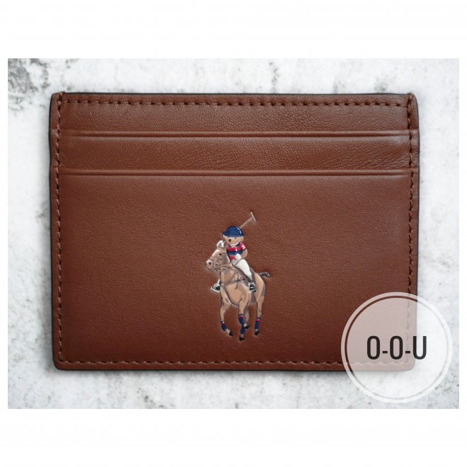 POLO RALPH LAUREN POLO BEAR LEATHER CARD CASE