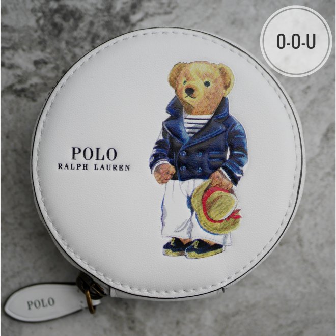 POLO RALPH LAUREN POLO BEAR LEATHER COIN POUCH