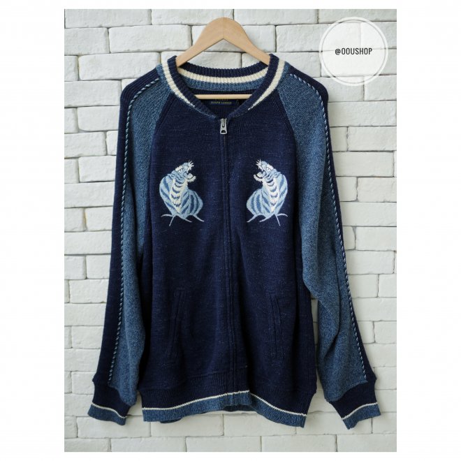 POLO RALPH LAUREN TIGERS SOUVENIR FULL-ZIP BASEBALL JACKET