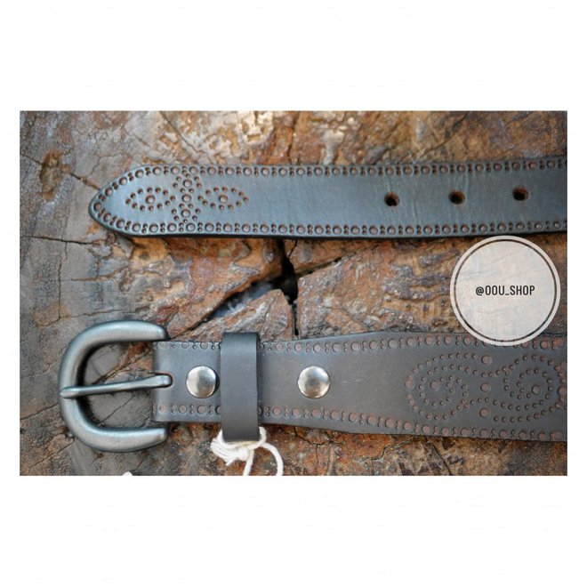 RRL LEATHER BELT