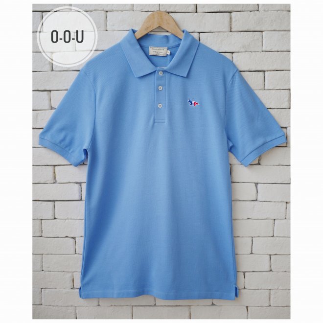 MAISON KITSUNE TRICOLOR FOX PATCH CLASSIC POLO