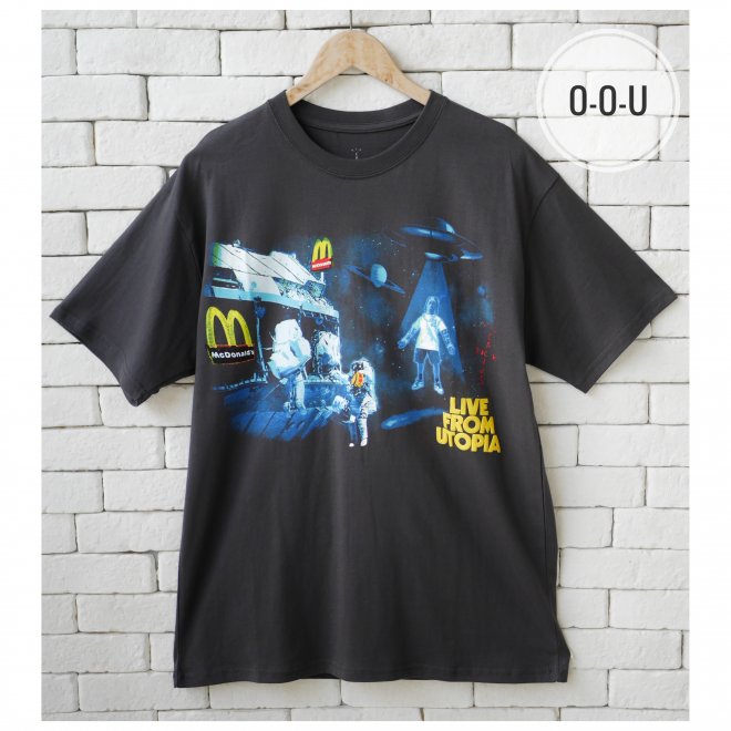 TRAVIS SCOTT X MCDONALD\'S LIVE FROM UTOPIA T-SHIRT