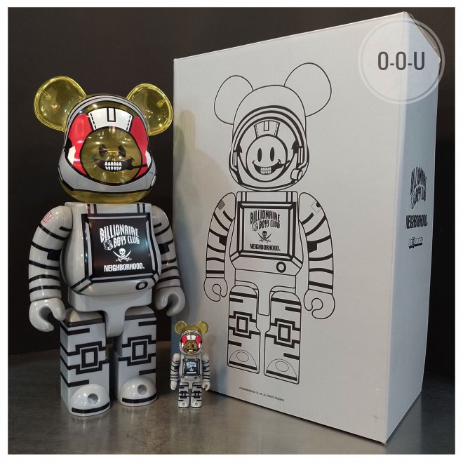 Bearbrick x Billionaire Boys Club x Neighborhood 100% & 400% Set