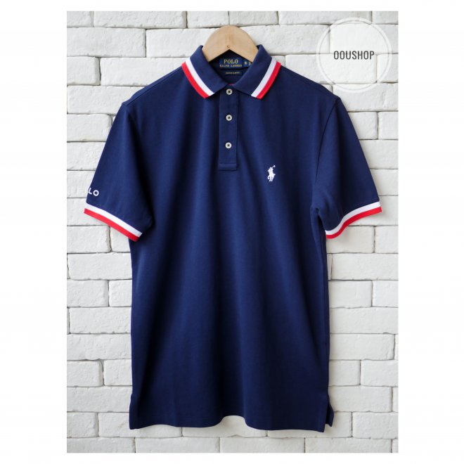 POLO RALPH LAUREN CUSTOM SLIM FIT MESH POLO