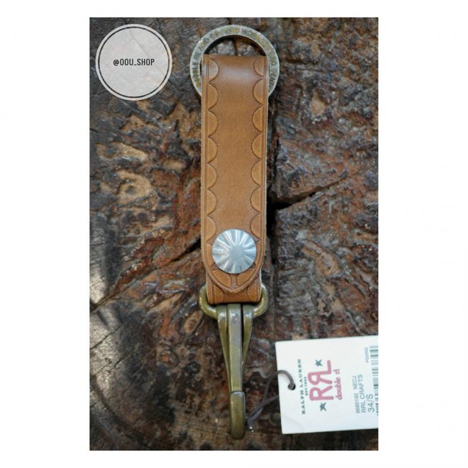 RALPH LAUREN RRL LEATHER KEY FOB