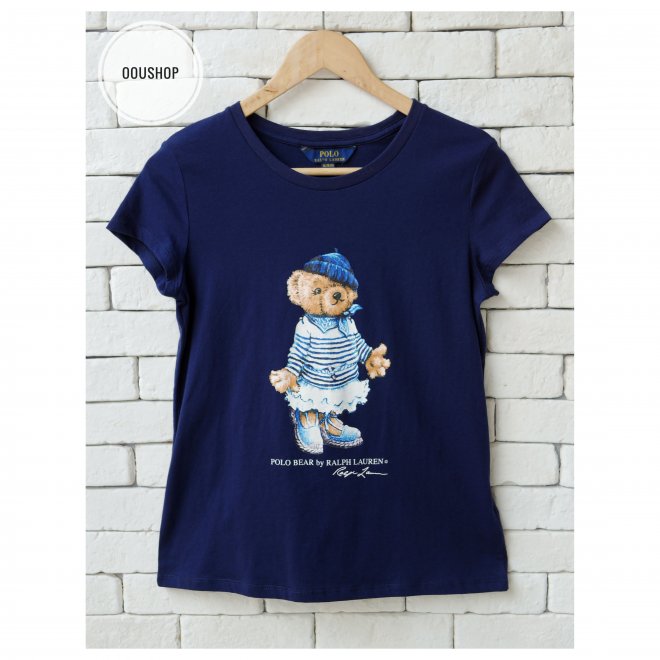 POLO RALPH LAUREN POLO BEAR GIRLS COTTON JERSEY TEE
