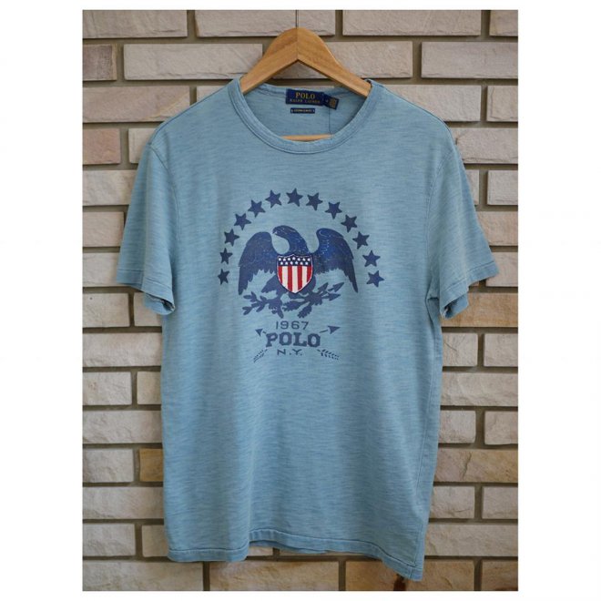 POLO RALPH LAUREN CUSTOM SLIM FIT EAGLE COTTON T-SHIRT
